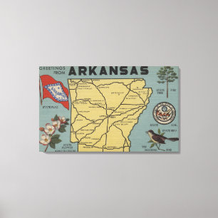 Impressão Em Tela Letra ScenesArkansas 2 de ArkansasLarge