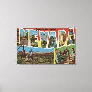 Impressão Em Tela Letra ScenesNevada 2 de NevadaLarge
