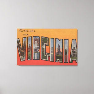 Impressão Em Tela Letra ScenesVirginia 3 de VirginiaLarge