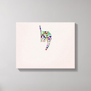 Impressão Em Tela Letra 'YOD'