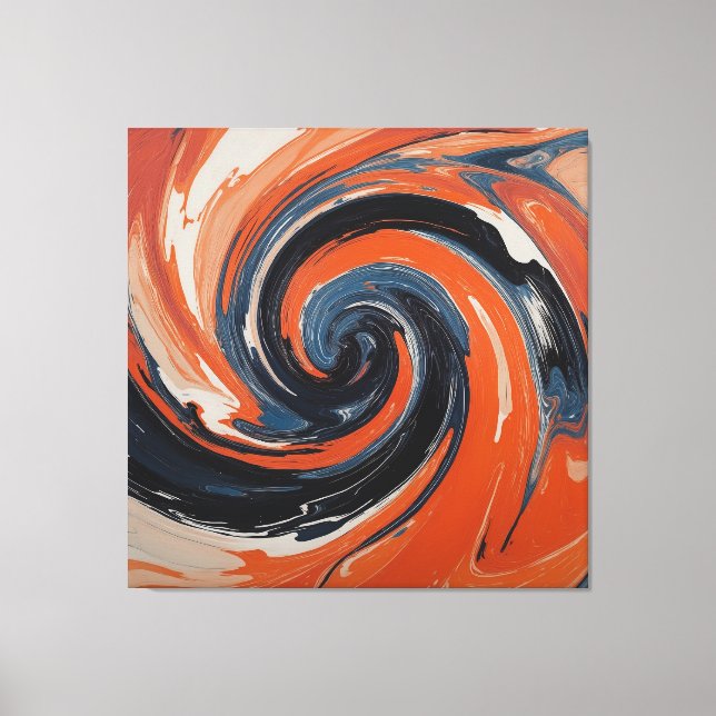 Impressão Em Tela L'Étreinte du Feu et de l'Eau (Frente)