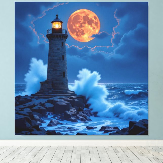 Impressão Em Tela Leuchtturm am Rande der Welt (Insitu(piso de madeira))