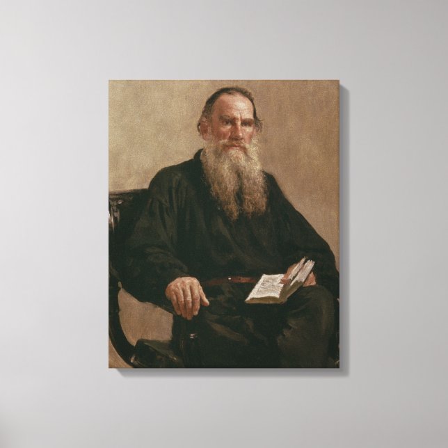 Impressão Em Tela lev Tolstoy 1887 (Frente)