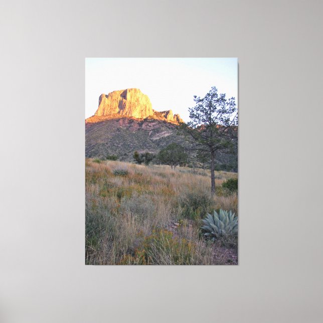 Impressão Em Tela Levantamento do sol em Casa Grande, BBNP, Texas (Frente)