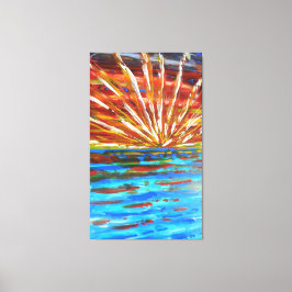 Impressão Em Tela Levantamento do sol impressionista