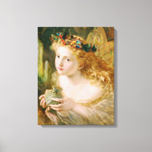 Impressão Em Tela Leve o rosto justo da mulher Vintage de arte