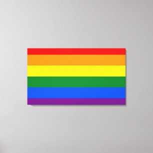 Impressão Em Tela LGBT Marca arco-íris