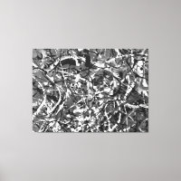 LI PRETO E BRANCO - Pintura de ação - Abstrato-
