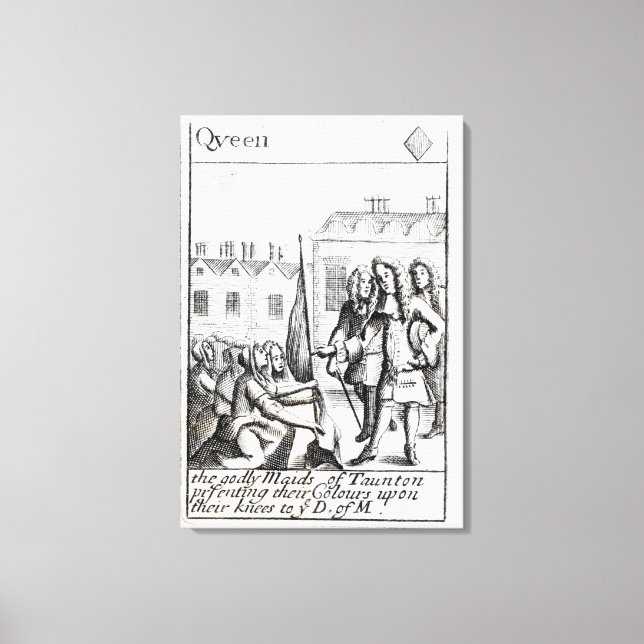 Impressão Em Tela Líderes de Taunton Kneeling antes do Duque de (Frente)