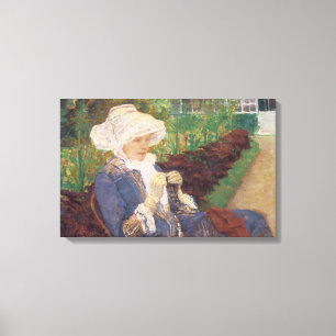 Impressão Em Tela Lídia Crochê no Jardim em Marly, Mary Cassatt