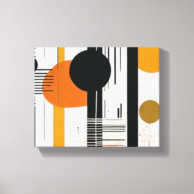 Impressão Em Tela Lienzo círculos abstractos (Frente)