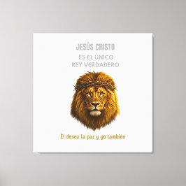 Impressão Em Tela Lienzo Cristão Leão de Judá - Jesus Cristo