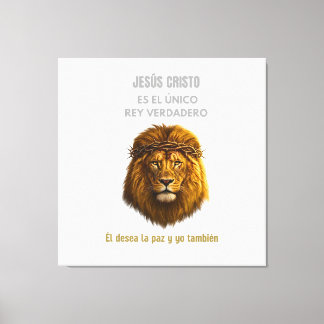 Impressão Em Tela Lienzo Cristão Leão de Judá - Jesus Cristo