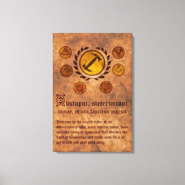 Impressão Em Tela Lienzo Cuadro Los Simpsons Magios stonecutters (Frente)