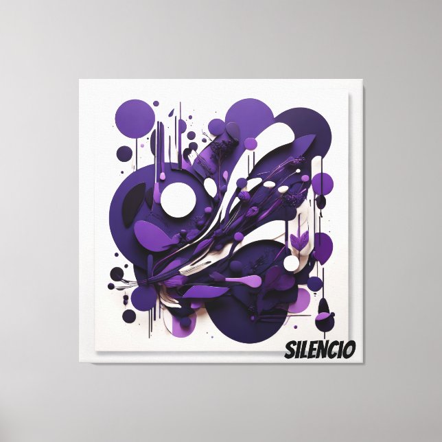 Impressão Em Tela Lienzo Decorativo Biodiversidad Nocturna Silencio (Frente)