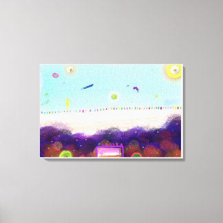 Impressão Em Tela Life on Another Planet