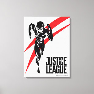 Impressão Em Tela Liga da Justiça  Flash executando Pop Art