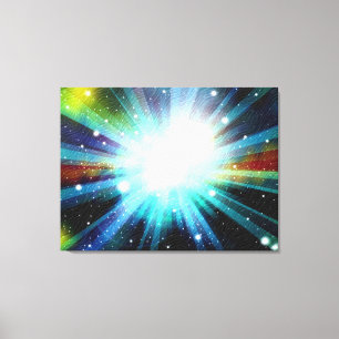 Impressão Em Tela Light Fantasy Galaxy Art Design Abstrato