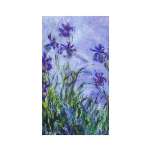 Impressão Em Tela Lilac Irises Monet Fine Art