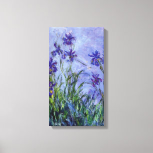 Impressão Em Tela Lilac Irises Monet Fine Art