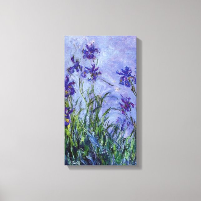 Impressão Em Tela Lilac Irises Monet Fine Art (Frente)