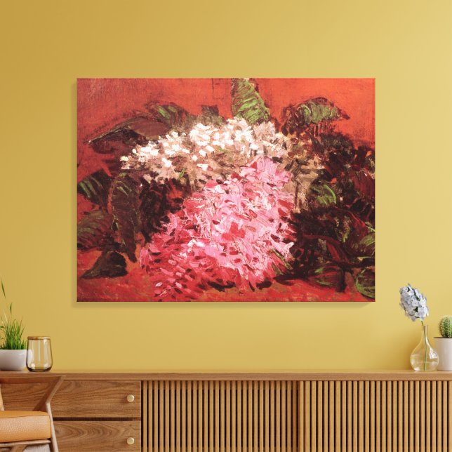 Impressão Em Tela Lilases Rosa de Vincent van Gogh, Natureza-Morta F (Insitu(Sala de estar))