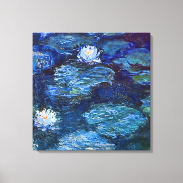 Impressão Em Tela Lily Pond em Blue Monet Fine Art (Frente)