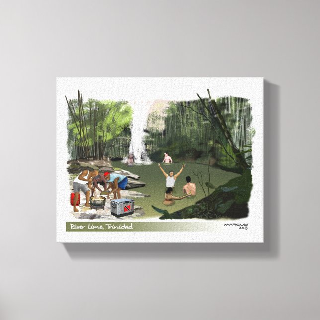 Impressão Em Tela Limão fluvial, Trinidade (Frente)