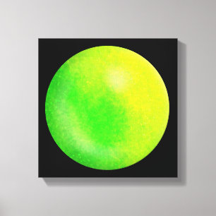 Impressão Em Tela Limão Galaxy Orb - Limão e tela verde neon