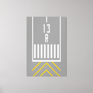 Impressão Em Tela Limiar RWY 13R