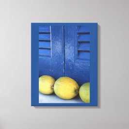 Impressão Em Tela Limões azuis