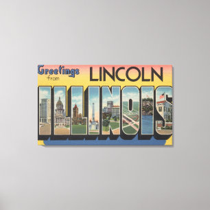 Impressão Em Tela Lincoln, Illinois - grandes cenas da letra