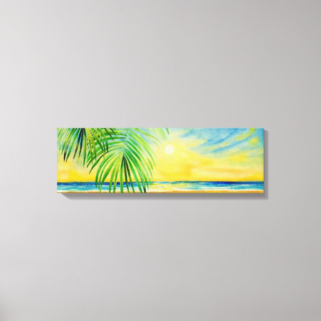 Impressão Em Tela Linda arte da paisagem marinha (Frente)