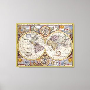 Impressão Em Tela Linda Arte Velho Mundo Vintage