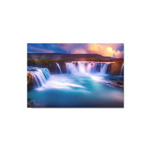 Linda cascata Islândia natureza fotografia