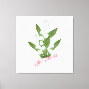 Impressão Em Tela Linda floral me esqueço, não flores brancas vint