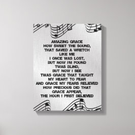 Impressão Em Tela Linda Grace Christian Hymn Lyrics