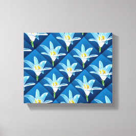 Impressão Em Tela Linda Lily Branca Padrão