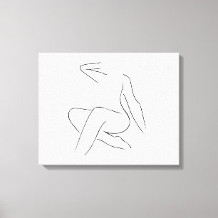 Impressão Em Tela Linda mulher