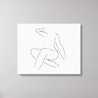 Impressão Em Tela Linda mulher