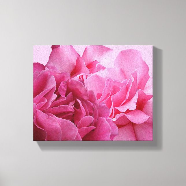 Impressão Em Tela Linda rosa floral moderna bonita elegante (Frente)