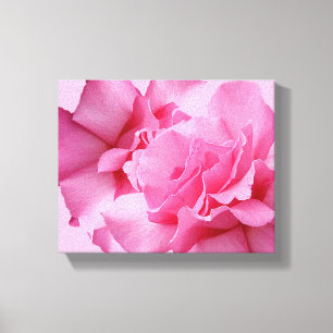 Impressão Em Tela Linda rosa rosa abstrata bonita floral moderna