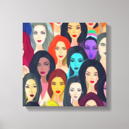 Impressão Em Tela Lindas Mulheres