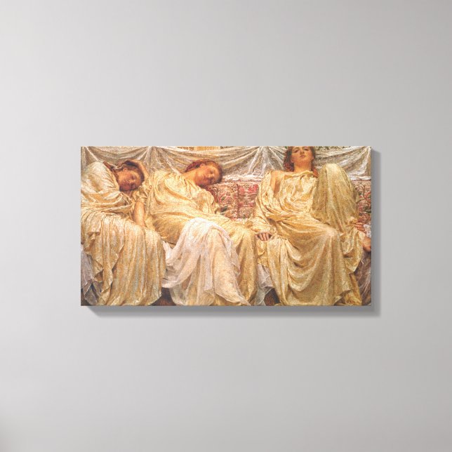 Impressão Em Tela Lindas Mulheres Sonolentas (Sonhadores) (Arte Vint (Frente)