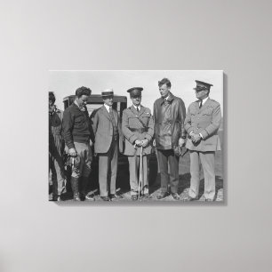 Impressão Em Tela Lindbergh e Wright na fotografia do campo de