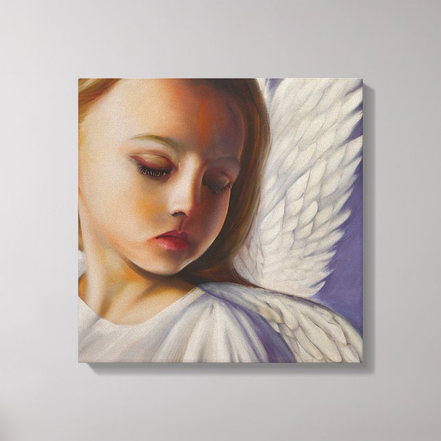 Impressão Em Tela Lindo Anjo Menino (Frente)