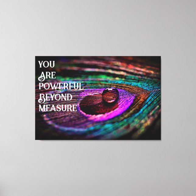 Impressão Em Tela Lindo Gotas de Água de Pêssego (Frente)