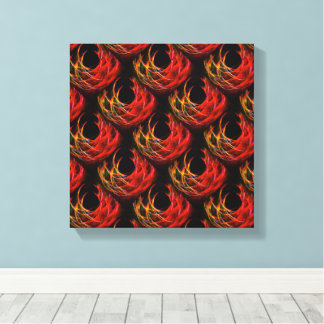 Impressão Em Tela Lindo padrão de arte abstrato boho elegante modern