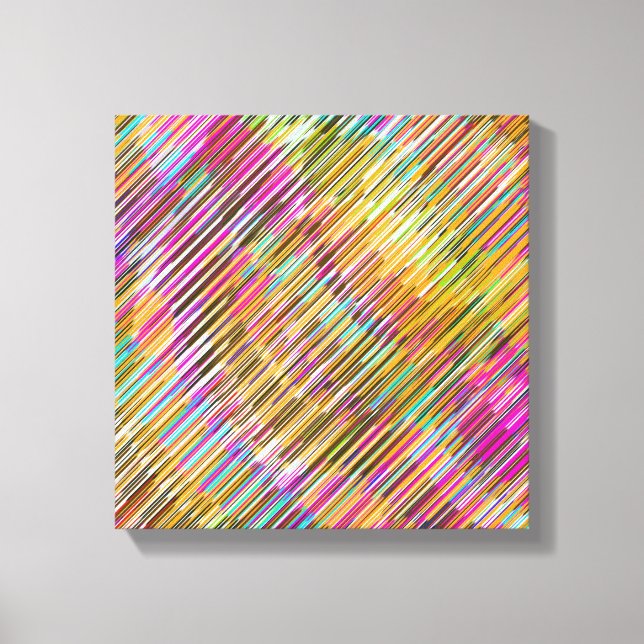 Impressão Em Tela Linha arte abstrata (Frente)