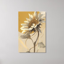 Linha Artística Minimalista Neutra Girassol